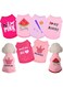 TOMVAES 6 Pack Puppy Clothes,Pet T Shirt,Dog Shirt Puppy Sweatshirt Pet Sleeveless Vest Girl Dog Clothes Doggy Female Apparel for Small to Medium Dogs Puppy Cat (S)