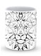 Premium Poly Lion Designer Mug Grey/White