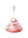 Rayyan Cat multi-layer spinning ball toy, cat four layer track toy, elastic star spinning ball toy, cat toy with feathers, teasing cat, stick,gnawing and biting resistant(Pink with feathers)