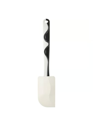 Silicone Rubber Spatula, Black/White, Flexible Scraper