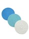 Kitchen Pot Holders Set 100% Pure Cotton Thread Weave Stylish Coasters, Hot Pads, Mats, Spoon Rest For Cooking and Baking by Diameter 7 Inches Blue 3 PCS