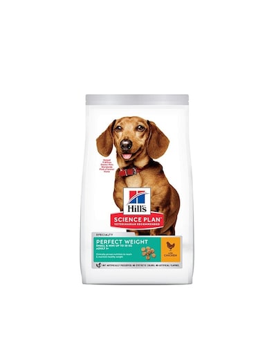 Hill's Science Plan Perfect Weight Small &amp; Mini Adult Dog Food with Chicken 1.5 kg
