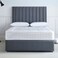 Nebulla Dreams Upholstered Twin Size Bed (120 X 200 CM) Grey Color