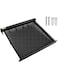 Cryfokt Collapsible Wall Drying Racks, Space Saving Retractable Clothes Drying Rack with Mesh, Wall Mount Aluminium Mesh Drying Rack, Indoor Laundry Rack for Patio Bathroom Balcony (Black)