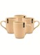 Stoneware Mug Set of 4 , Orange 300ml