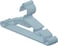Inochi Hara Baby Cloth Hanger, Kids Hanger For Nursery, Plastic Newborn Coat Hanger, Children Clothes Hangers Nonslip, With Notched Shoulder, Light Blue 10pcs/pack