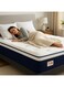 Home Mart 25 CM Double Hybrid Mattress 120x200 cm   Medium Firm Memory Foam &amp; Pocket Coil Spring Mattress   Pressure Relief   Durable Support   Cooling Comfort   Restful Sleep