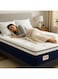 Home Mart 25 CM California Queen Hybrid Mattress 160x200 cm   Medium Firm Memory Foam &amp; Pocket Spring Mattress   Pressure Relief   Motion Isolation   Breathable Comfort   Durability