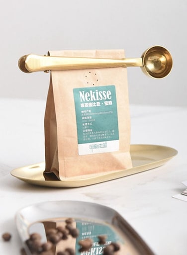 Stainless Steel Coffee and Tea Scoop with Bag Clip, Great for Measuring Coffee, Tea, Protein Powder, Instant Drinks