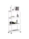 Rolling Storage Cart,Uoexziyi 4 Tier Bathroom Cart Organizer Laundry Room Organizer Utility Cart Mobile Shelving Unit Multi-Functional Shelves for Kitchen,Office,Laundry Room(White)