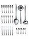 27 Piece Stainless Steel Tableware Set &acirc;&euro;&ldquo; Premium Kitchen Utensil &amp; Cutlery Set with Soup Ladle, Slotted Spoon, Serving Spoon, Forks, Knives, Spoons &amp; Teaspoons &acirc;&euro;&ldquo; Durable Mirror Polish Kitchen Tools Set