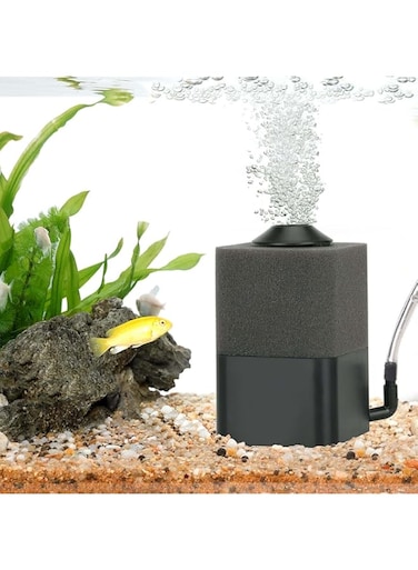 SWIUKPHE Aquarium Sponge Filter, Submersible Fish Tank Filter Quiet Aeration Bio Sponge Corner Filter for Breeding Fry Betta Shrimp Fish Tank