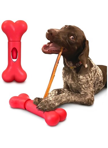 GoSports Chew Champ Bully Stick Holder for Dogs - Securely Holds Bully Sticks to Help Prevent Choking - 8 Inch Size