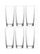 6-Piece Bar Glass Set Clear 370ml