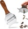 Slicer Shaver, Wooden Handle Butter Slicer Stainless Steel Chocolate Cheese Shaver Grater Curler with Adjustable Blade for Kitchen Supplies