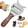 Slicer Shaver, Wooden Handle Butter Slicer Stainless Steel Chocolate Cheese Shaver Grater Curler with Adjustable Blade for Kitchen Supplies