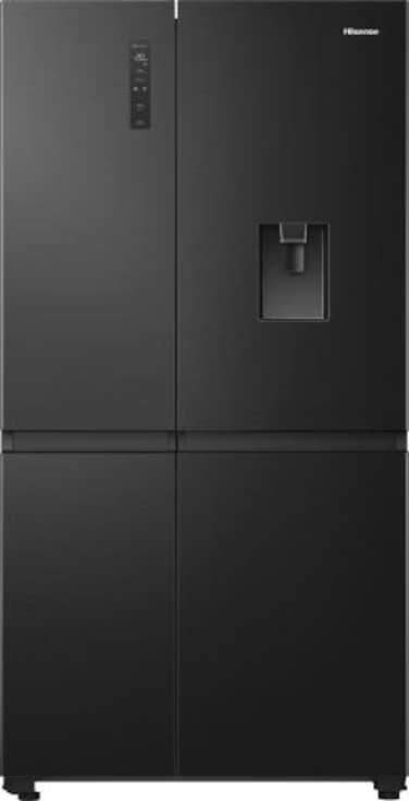 HISENSE PureFlat  American-Style Smart Fridge Freezer, Touch Eelectronic Control Black Stainless Steel RS840N4WFE