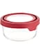 Anchor Hocking 91845 Medium Trueseal Round Storage Jar With Lid, Red