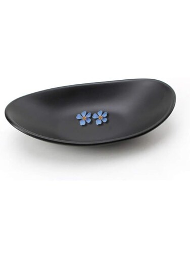 Binoster Black ring jewellery tray organiser tray, dresser decor key flat jewellery bowl decorative oval dish