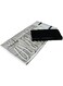 treachi Portable Jewelry Roll Necklace Travel Storage Displays Holder 16 Chain Grey Black