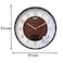 Ajanta Silent Wall Clock 2987 &ndash; 12 Inch Round Analog Quartz Clock with Brown Frame and White Dial, Silent Sweep Movement &ndash; Ideal for Bedroom, Living Room, Kitchen &amp; Office