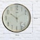 Ajanta 2757 Plastic Abstract Round Wall Clock &ndash; White   30.3 cm x 30.3 cm x 4.5 cm   Silent Sweep Mechanism   Modern Abstract Design   Battery Operated