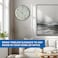 Ajanta 2757 Plastic Abstract Round Wall Clock &ndash; White   30.3 cm x 30.3 cm x 4.5 cm   Silent Sweep Mechanism   Modern Abstract Design   Battery Operated