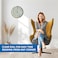 Ajanta 2757 Plastic Abstract Round Wall Clock &ndash; White   30.3 cm x 30.3 cm x 4.5 cm   Silent Sweep Mechanism   Modern Abstract Design   Battery Operated
