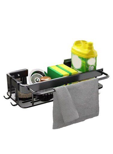 Kitchen Sink Organizer, Dish Drying Rack, No Drilling Dish Sponge Organizer Rack for Sink, Dish Drying Rack for Countertop