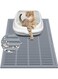 HELEE Rubber Large Litter Mat, Cat Litter Trapping Mat - Litter Box Mat, Easy Clean Kitty Litter Catcher Mat, Waterproof Leakproof Anti-Slip Scatter Control, Easy to Clean