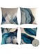 Pillow Covers Set of 4, Modern Sofa Throw Pillow Cover, Decorative Outdoor Linen Fabric Pillow Case for Couch Bed Car (45x45cm)