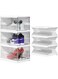 Shoe Storage Boxes with Lids (3-Pack) - Clear Plastic Stackable Organizer Bins, No Assembly Foldable Design for Closet, Entryway, Cabinet Space Saving