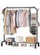 Clothes Rack Heavy-duty Clothes Rack Metal Freestanding Clothes Rail Garment Hanging Rack Storage Shelf, Heavy Duty Coat Rack and Shoe Bench Storage Stand for Indoor Bedroom