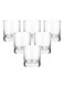 6-Piece Transparent Juice Glass Set Clear 205ml