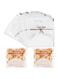 NCN 200 PCS Self Adhesive Plastic Cookie Bags Lace Bowknot Candy Bags Clear Treat Bags Plastic Individual Candy Bags for Treat Gifts Wrapping Good for Party Favors