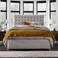 Cascade Cloud Tufted Upholstered Large Twin Size Bed (140 X 200 CM) Beige Color