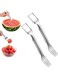 Watermelon Fork, 2PCS Watermelon Slicer Cutter Summer Watermelon Fruit Cutting Fork,watermelon Fork Slicer Cutter Stainless Steel Fruit Cutter Carving Tool for Home Party Family Camping