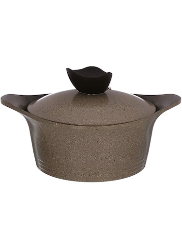 NEOFLAM,Aeni,Cooking Pot,18cm,integrated Handle,with Lid,Color Warm Marble Color.
