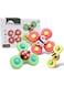 DEAL HUNT ELITE Suction Cup Spinner Toy: Cartoon Animal Rotating Spinning Toys, Baby Bath Spinner, Dimple Suction Toy with Silicone Bubbles - Spinner Toys for Babies Aged 3-30 Months (Pack of 3)