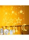 HoRelax Ramadan LED String Lights - 3.5m Star Moon LED Curtain Lights Garland Wedding Decorations for Christmas, Wedding, Party, Home, Terrace,Ramadan, Lawn (Warm Light) (moon and star)