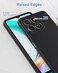 Case for Honor X7d Liquid Gel Rubber Bumper Case with Soft Microfiber Lining Cushion Slim Shockproof Protective with Camera Protection Cover for Honor X7d 5G (Black)