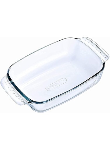 Pyrex Classic Rectangular Pan, Glass, 0.75 Litre Clear