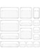 Piccasio Multi-Purpose Drawer Organizer Set, Different sizes Clear Vanity Tray Organizers and storage Boxes, Clear Plastic Storage Bins for Makeup, Office, Kitchen and Bedroom (14 Pcs)