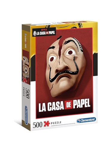 Clementoni - Adult Puzzle Netflix La Casa De Papel Masks 500Pcs