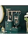 HYTTER Jewelry Display Stand Trinket Storage Box with 3-Tier Drawers and Rotating Makeup Mirror, Large Capacity Organized Case for Necklace, Earrings, Chain Bracelet, Finger Rings (Green)