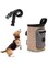 MAKINGTEC Dog Treat Training Pouch, Portable Dog Treat Bag with Adjustable Waistband, Dog Training &amp; Behavior Aids, Dog Treat Pouch for Training, Walking Outdoor Use (Brown)