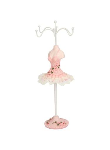 Jiawu Earrings Necklace Princess Dress Display Stand, Mannequin Decorative Props Human Model Jewelry Organizer for Shop Cabinet ()