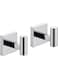 KOKOSIRI Robe Hook Bathroom Towel Coat Hooks for Bath Kitchen Wall 2 Pack Chrome Stainless Steel B1013CH-P2