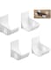 SANZEZ COOLive 2 Pairs Plastic Bag Holder, No Punching Trash Bag Holder Wall Mounted Plastic Bag Organizer White Garbage Bag Dispenser Grocery Bag Holder for Home Kitchen Storage and Organization