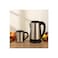 Stainless Steel Turkish Tea Kettle Set, 1L teapot + 2.3L electric base, ideal for rich, warm brews.